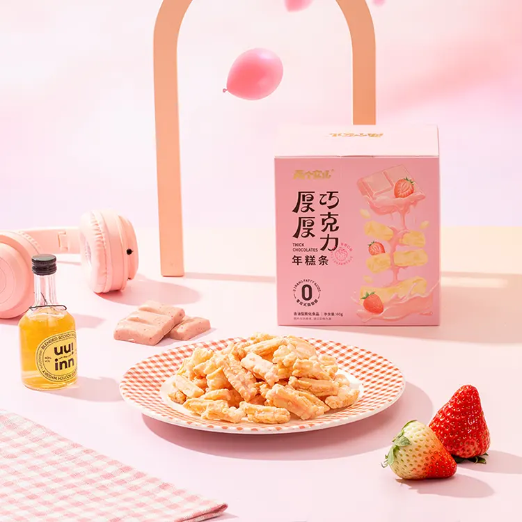 60g Strawberry Chocolate Rice Cracker Strips